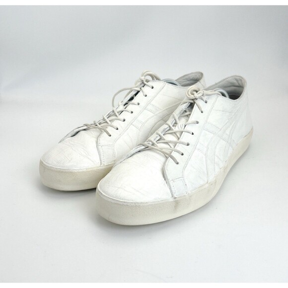 Onitsuka Tiger Fabre Deluxe Sneakers Mens Sz 9.5 White Nippon Made Japan COA